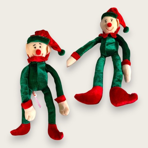 Christmas Santa Elf Hug & Luv Plush Toy Decoration 9 in - Picture 12 of 12