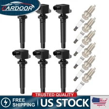 6pcs Ignition Coil & Spark Plug Fits 2006-2008 Suzuki Grand Vitara 2.7L V6