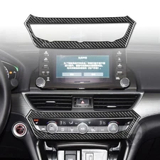 Real Carbon Fiber Air Conditioning Knob Panel Trim For Honda Accord 2018-2021