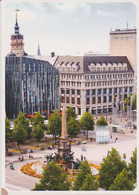 Ansichtskarte: Der Augustusplatz mit der neuen Paulinerkirche in Leipzig 2018
