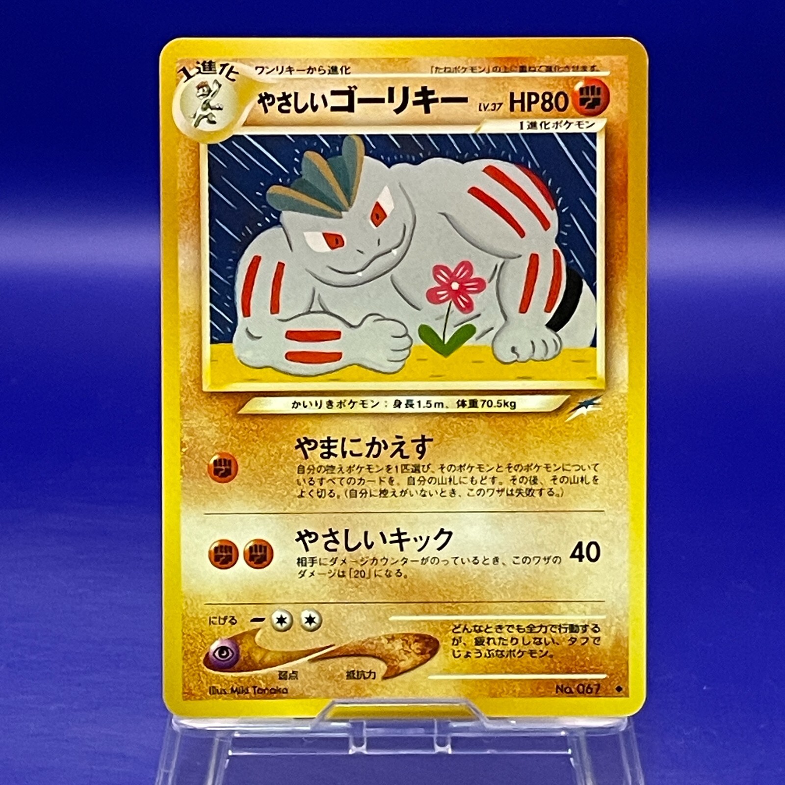Light Machoke No.067 Pokemon Card Game TCG Trading Old Back Vintage Japan