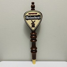 Vintage Heineken Imported Beer 13” Wood Wooden Tap Pull Handle 1980s Made In USA
