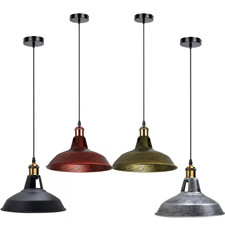 Modern Ceiling Pendant Light Hanging Vintage Industrial E27 Light Retro Lamp