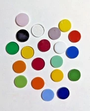 1" Glass Precut Circles for Fusing & Mosaic - Coe 96 Stained Glass -Fusible