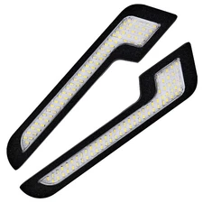 2x Daytime Running Light LED White Light L-Shape Strip With Back Sticker12V DRL