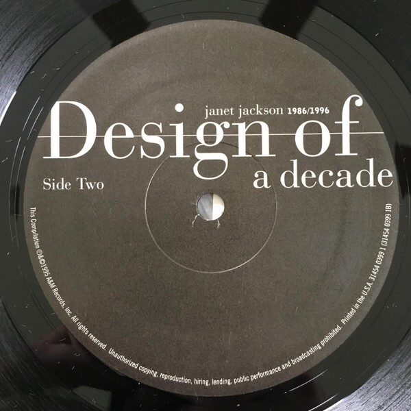 Janet Jackson / Design Of A Decade Vinyl A&M Records 2LP