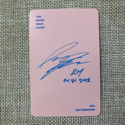 BTS YOU NEVER WARK ALONE トレカ ナムジュン RM Official BTS RM Photocard “You Never Walk Alone” Kpop PC