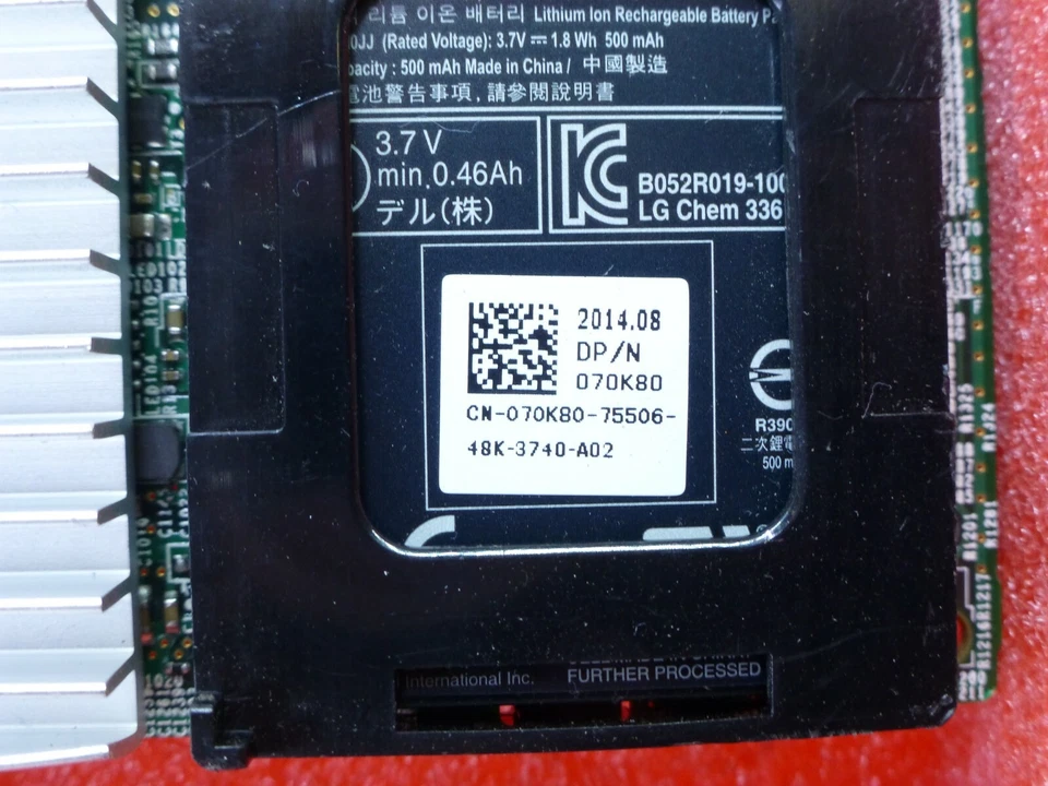  CONTROLADOR RAID DELL PERC H810 1GB 6GPS SAS SATA COM BATERIA 0VV648 SFF T7-B2 - Imagem 3 de 4