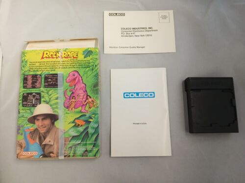Roc’N Rope 1983 - Colecovision CIB Complete in Box and Instruction Manual Coleco - Picture 2 of 12