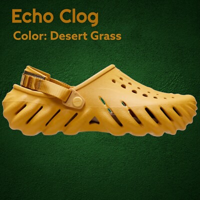 CROCS ECHO CLOG DESERT GRASS SIZE M11/W13 NEW RARE ITEM #207937 STYLISH 