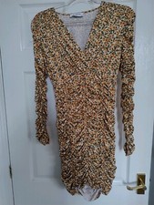 Yellow Floral Dress Size M/L