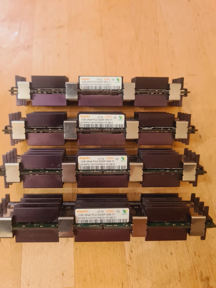 4GB (4x1) Hynix Mac Pro PC2-5300F-555-11 - Heatsink - Image 2 of 3