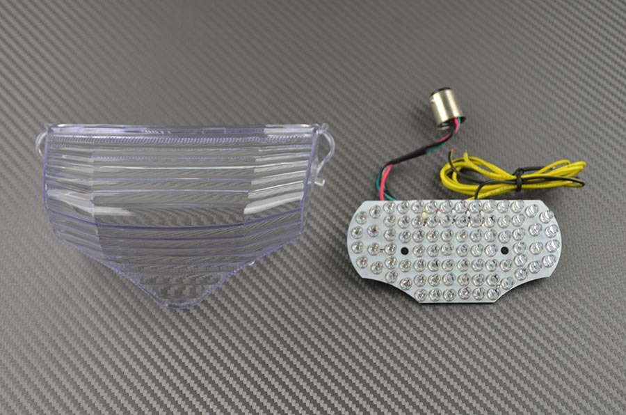 Feu arrière LED Yamaha Fazer 600 S2 avec clignotants intégrés étanches
