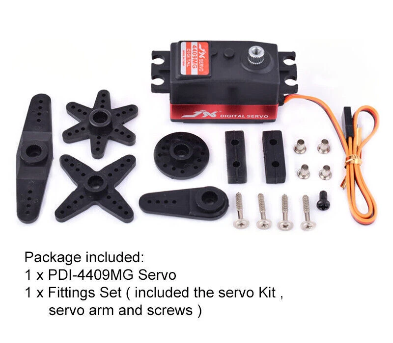 JX Servo PDI-4409MG 4.8-6.0V 9KG Metal Gear Digital Servo For 1/8 1/10 RC Car - Bild 2 von 4