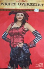XX 871 Ladies Pirate Costume Overskirt Ladies Fits Up To Dress 12 Just Skirt