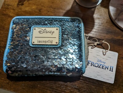 Loungefly Disney Frozen Elsa Reversible Sequin Wallet NEW  display picture 1