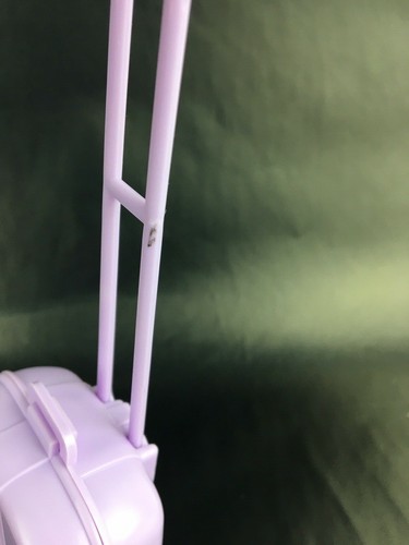2001 Barbie Doll Purple Plastic Suitcase Only Travel Train Replacement Piece VTG - Picture 3 of 7