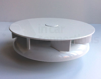 Small low profile rotary van roof vent White plastic ventilator van bus caravan Small low profile rotary van roof vent White plastic ventilator van bus caravan