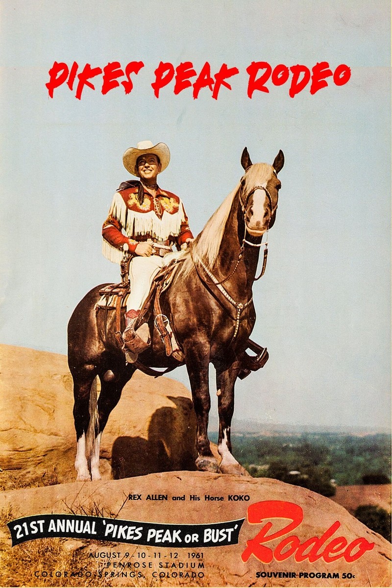16 x 24 Pike Peak or Bust Rodeo Poster 1 Vintge Cowboy Event 21st