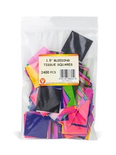 Hygloss Bleeding Tissue Paper Squares Arts Crafts DIY Projects 1.5" 2400-Pcs