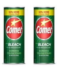 Comet with Bleach Powder All-Purpose Cleaner Deodorizer Stain Remover (2PACK)