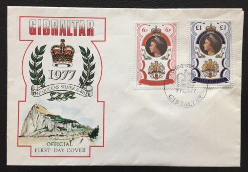 Gibraltar 1977 The Queen's Silver Jubilee First Day Cover - Picture 1 of 1