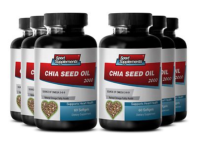 Extreme Fat Burner - Chia Seed Oil 2000mg Source of Omega 3-6-9 Nutrition 6B 