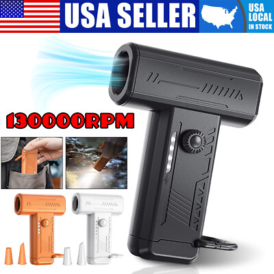 130000RPM Portable Dry Blower Mini Turbo Air Blower Rechargeable Electric Fan