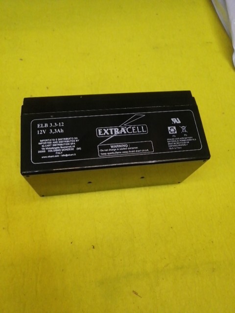 Batteria al piombo ermetica ricaricabile 12V 3,3Ah  EXTRACELL