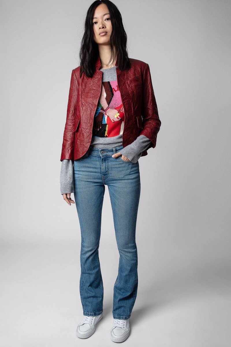 Zadig&Voltaire ラムレザー レザージャケット 36 S Zadig&Voltaire ラムレザー レザージャケット 36 S ジャケット
