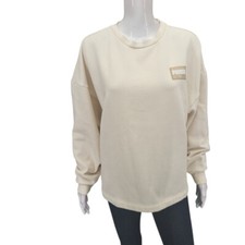 Puma Women's Sweatshirt X-Large Size Off White Trendy Modern Pullover Top