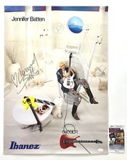 Jennifer Batten Autographed Signed Ibanez Guitar Promo Poster JSA Certified COA Jennifer Batten Autographed Signed Ibanez Guitar Promo Poster JSA Certified COA