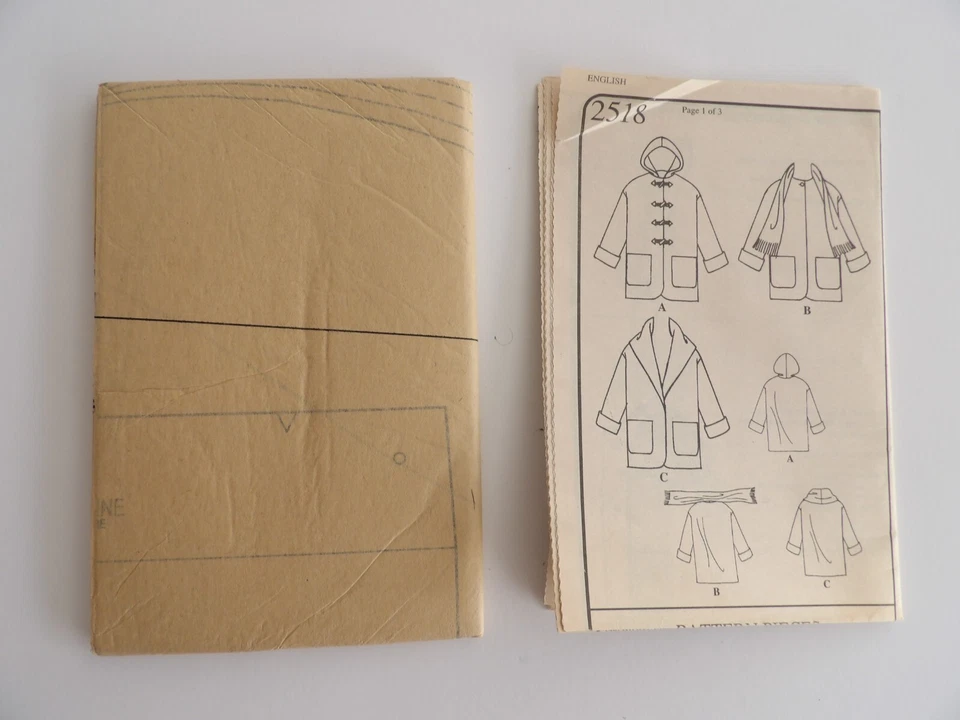 Style 2518 Sewing Pattern, Child's Coats, Size A (7-12) Uncut - Image 2 of 3