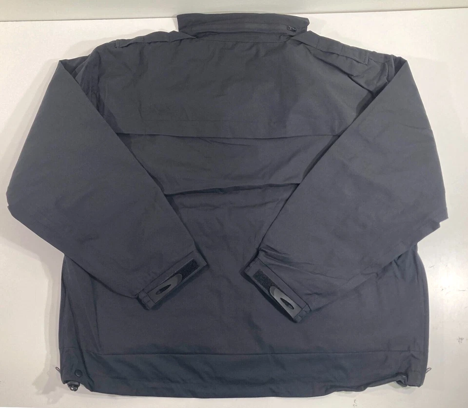 NWT GERBER MEDIUM LONG GENESIS XT REVERSIBLE JACKET COAT NAVY & HIGH VIS YELLOW - Image 3 of 4