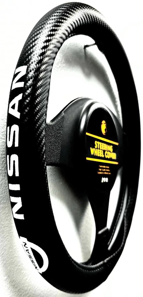 Universal Fit All Makes Microfiber PU Leather Steering Wheel Cover with Logo !!! - Image 3 of 4