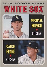 2019 Topps Heritage Michael Kopech / Caleb Frare #7 Rookie Card (RC)
