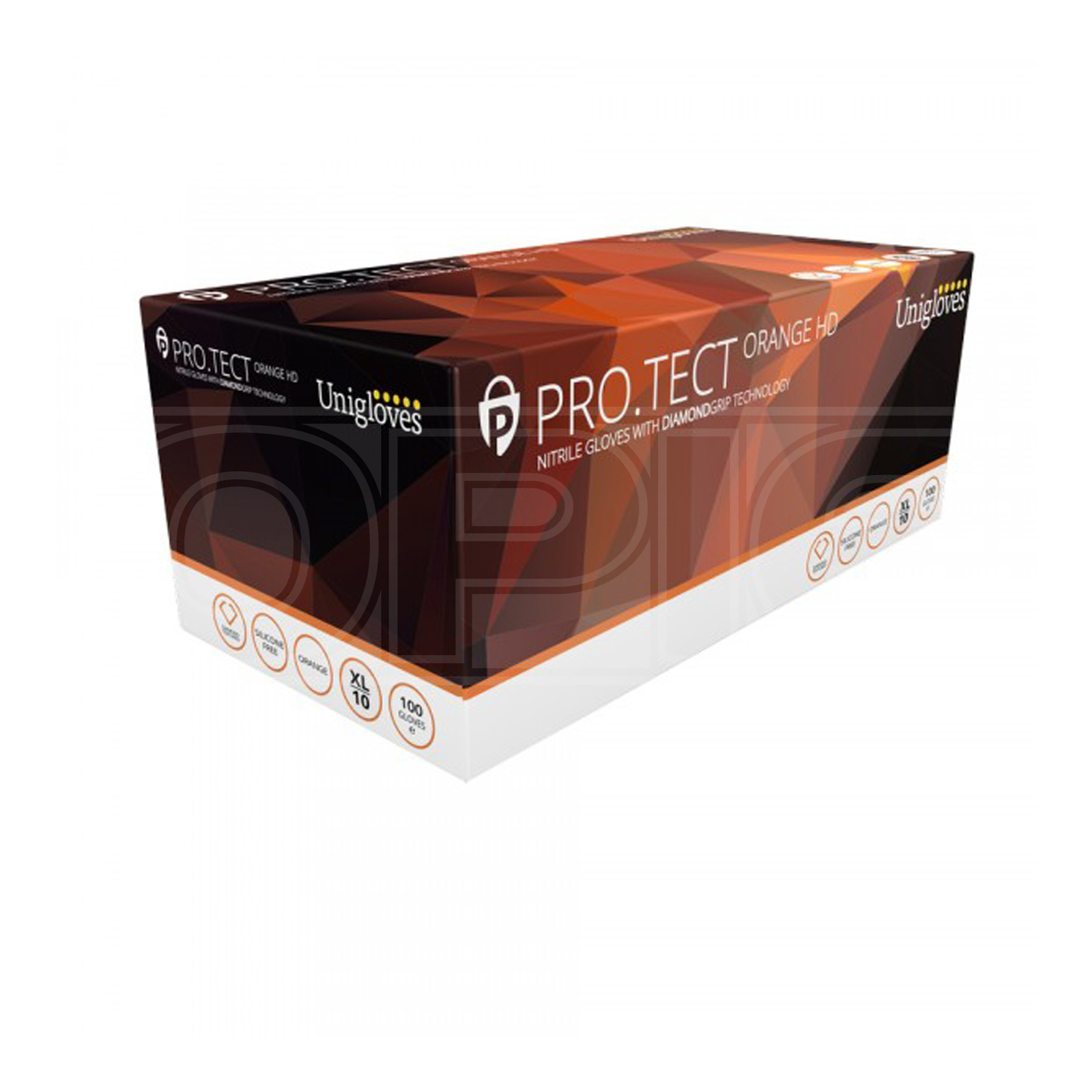Orange Nitrile P/Free Gloves Xl GA0055 Unicare Genuine Top Quality Product New - Image 4