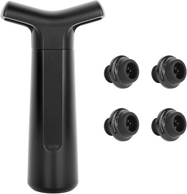 Vacu Vin Wine Saver Vacuum Wine Stopper - Black (0981454-AMS)