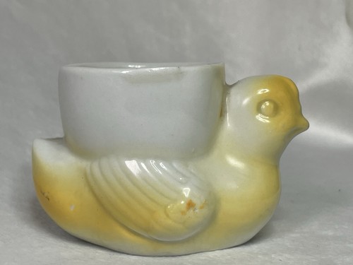 Vintage 1950’s Japan Yellow Chick Egg Cup Figural Ceramic - Picture 2 of 7