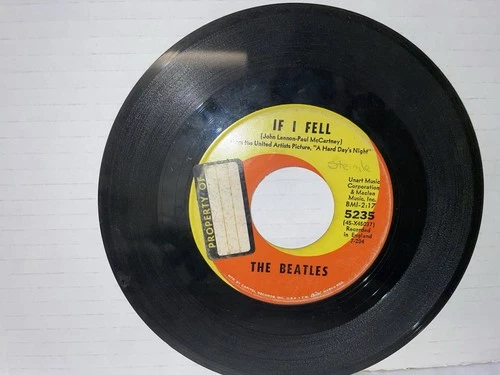 The Beatles, If I Fell/And I Love Her Vinyl 45 RPM 7 5235 HAC17