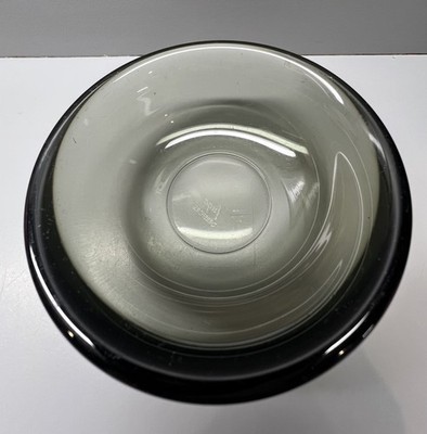 Fuga Orrefors Smoke Colored Glass Dish 4.5 