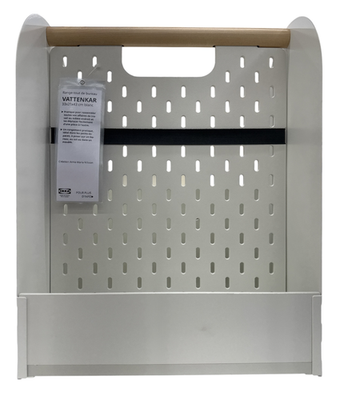 New IKEA VATTENKAR White Desk Organizer 33x21x43 cm (13x8 ¼x17 