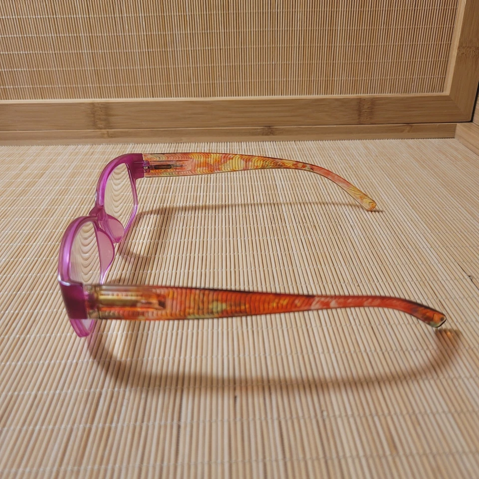 Gafas de lectura Kay Unger New York +2,00 lectores con marco acrílico floral rosa Foto 4 de 4
