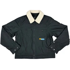 Nike Mens LeBron Sherpa Collar Bomber Jacket DA6715-010 Black NEW