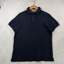 Burberry London Polo Shirt Mens 2XL Classic Fit Navy