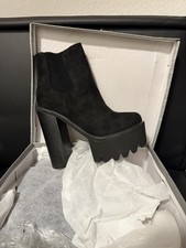 Jumex Stiefeletten Schwarz Größe 39 Neu mit Karton Unbenutzt Top Zustand