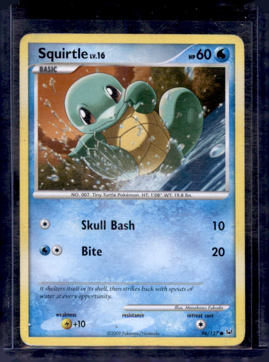 Squirtle 96/127 Common Platinum Pokemon Near Mint