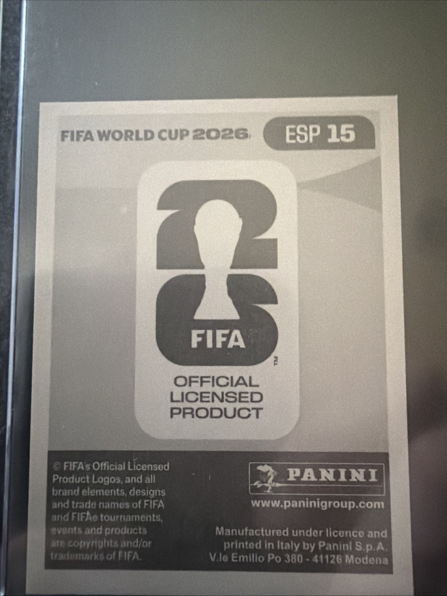 LAMINE YAMAL 2026 Panini FIFA World Cup Sticker RED Parallel ESP
