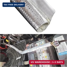 19mm - 3/4" Self-wrap Aluminum Heat Shield Sleeve Thermal Reflective Side Entry