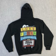 Luke Combs Hoodie Mens M Welcomes You To Middle Of Somewhere Tour